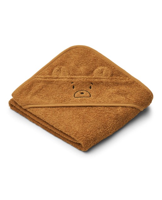 Albert hooded towel | Mr bear golden caramel